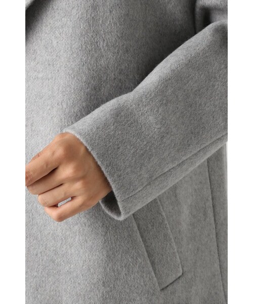 JOURNAL STANDARD（ジャーナルスタンダード）の「《予約》アンゴラビーバーショール ハーフコート◆（ジャケット/アウター・レディース・ブラック/グレーA/キャメル・フリー）」の20枚目の写真