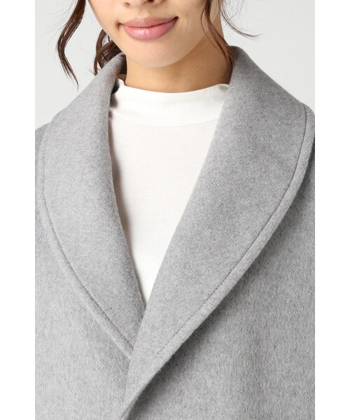 JOURNAL STANDARD（ジャーナルスタンダード）の「《予約》アンゴラビーバーショール ハーフコート◆（ジャケット/アウター・レディース・ブラック/グレーA/キャメル・フリー）」の18枚目の写真