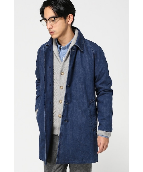 JOURNAL STANDARD(ジャーナルスタンダード)の「ライトデニムステンカラーコート◆(ジャケット/アウター・メンズ・ネイビー/ネイビー A・S/M/L)」の18枚目の写真