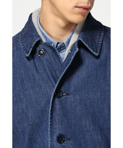 JOURNAL STANDARD(ジャーナルスタンダード)の「ライトデニムステンカラーコート◆(ジャケット/アウター・メンズ・ネイビー/ネイビー A・S/M/L)」の8枚目の写真