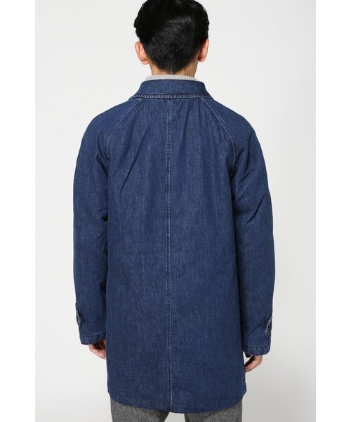 JOURNAL STANDARD(ジャーナルスタンダード)の「ライトデニムステンカラーコート◆(ジャケット/アウター・メンズ・ネイビー/ネイビー A・S/M/L)」の7枚目の写真