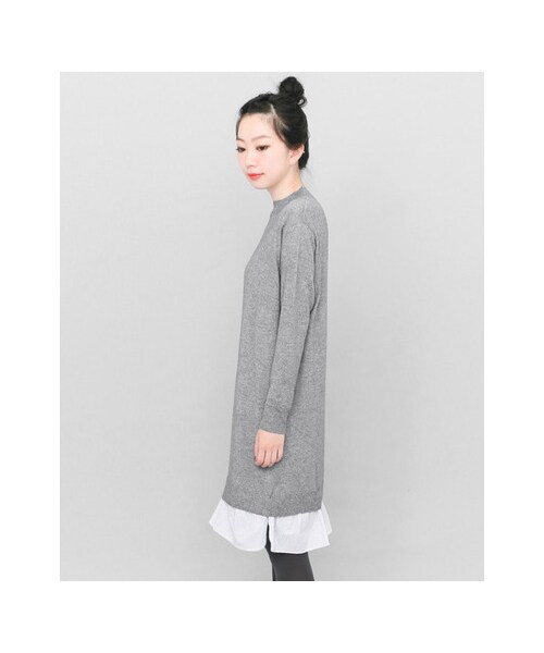 KBF（ケイビーエフ）の「KBF+ 2Way裾ペプラムニットワンピース（ワンピース/ドレス・レディース・BROWN/GRAY/BLACK・one）」の15枚目の写真