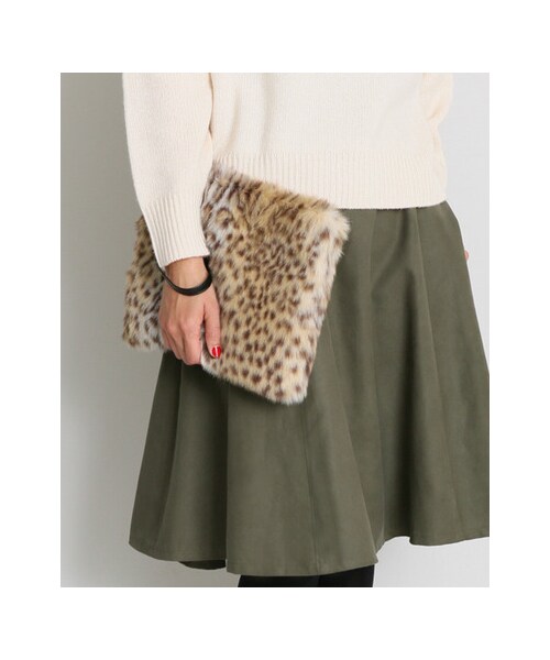 RODE SKO(ロデスコ)の「WILMA ファークラッチ(バッグ・レディース・PINK/LEO/KHAKI/CAMEL/GRAY・FREE)」の6枚目の写真