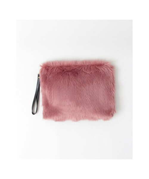 RODE SKO(ロデスコ)の「WILMA ファークラッチ(バッグ・レディース・PINK/LEO/KHAKI/CAMEL/GRAY・FREE)」の1枚目の写真