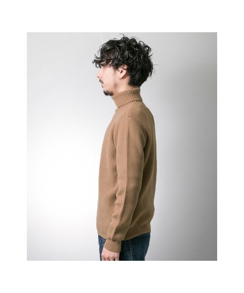URBAN RESEARCH（アーバンリサーチ）の「ウール片畦タートルネック（トップス・メンズ・WHITE/GREY.H/NAVY/BEIGE/KHAKI・M/L）」の17枚目の写真