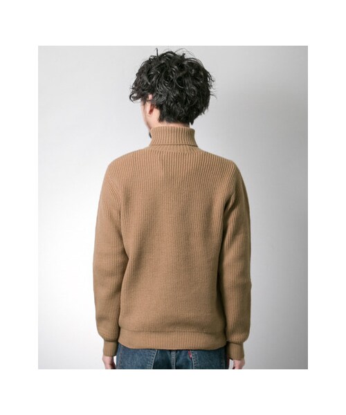 URBAN RESEARCH（アーバンリサーチ）の「ウール片畦タートルネック（トップス・メンズ・WHITE/GREY.H/NAVY/BEIGE/KHAKI・M/L）」の18枚目の写真