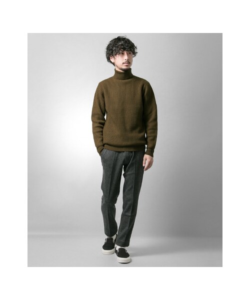 URBAN RESEARCH（アーバンリサーチ）の「ウール片畦タートルネック（トップス・メンズ・WHITE/GREY.H/NAVY/BEIGE/KHAKI・M/L）」の9枚目の写真