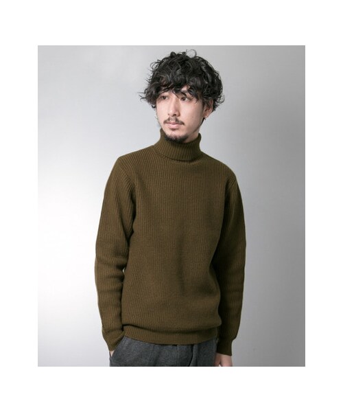 URBAN RESEARCH（アーバンリサーチ）の「ウール片畦タートルネック（トップス・メンズ・WHITE/GREY.H/NAVY/BEIGE/KHAKI・M/L）」の8枚目の写真