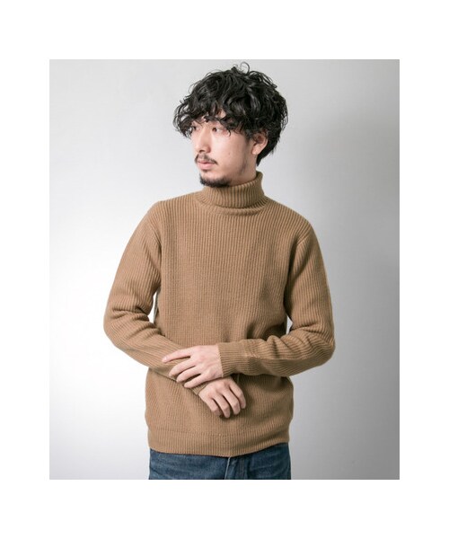 URBAN RESEARCH（アーバンリサーチ）の「ウール片畦タートルネック（トップス・メンズ・WHITE/GREY.H/NAVY/BEIGE/KHAKI・M/L）」の6枚目の写真