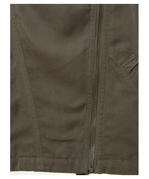 earth music&ecology（アースミュージックアンドエコロジー）の「ミリタリーブルゾン（ジャケット/アウター・ブラック/カーキ・S/M）」の6枚目の写真