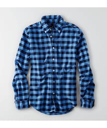 American Eagle | AEOプラッドオックスフォードシャツ(シャツ/ブラウス)