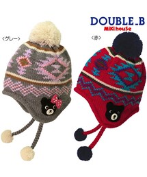 MIKI HOUSE | 【ダブルＢ】ネイティブ柄☆フード(帽子)(ニットキャップ/ビーニー)