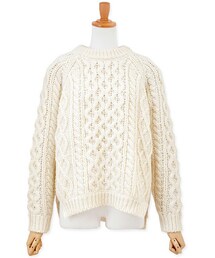flower | old fisherman knit ～オールドフィッシャーマンニット(ニット/セーター)