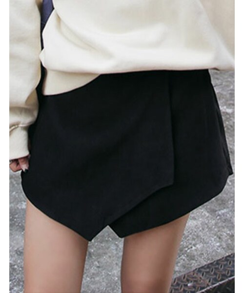 DHOLIC（ディーホリック）の「秋冬カラーラップキュロット（その他パンツ・レディース・ダークオレンジ/ネイビー/ブラック/ワイン・FREE）」の2枚目の写真