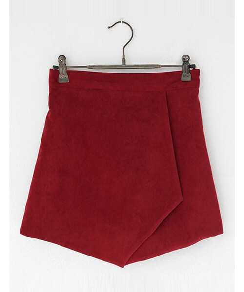 DHOLIC（ディーホリック）の「秋冬カラーラップキュロット（その他パンツ・レディース・ダークオレンジ/ネイビー/ブラック/ワイン・FREE）」の4枚目の写真