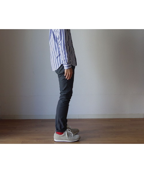 Gramicci(グラミチ)の「【2015秋の新作】GRAMICCI グラミチ GMP-15F001 NEL NN-PANTS ネルニューナローパンツ HEATHER CKL ヘザーチャコール(その他パンツ・メンズ・その他)」の2枚目の写真