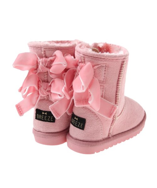 abcd（ナシ）の「ベビーリボン付ボアブーツ（シューズ・キッズ・ブラウン/アイボリー/ピンク・13/13.5/14/14.5/15）」の6枚目の写真