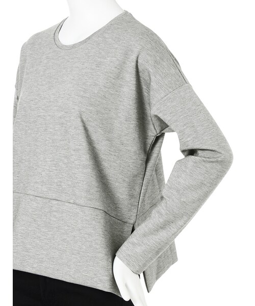 EMODA（エモダ）の「U NECK RELAXロンT（トップス・レディース・ホワイト/グレー/ブラック・F）」の8枚目の写真