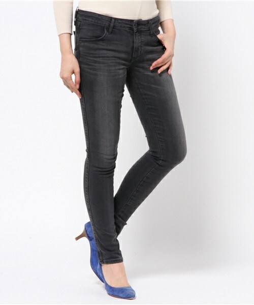 Lee（リー）の「Lee WINTER JEGGINGS（デニムパンツ・レディース・ブラック/ネイビー/スミクロ・34/38/36）」の2枚目の写真