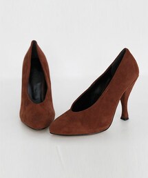 DHOLIC | フェイクスエードユニークヒール(パンプス)