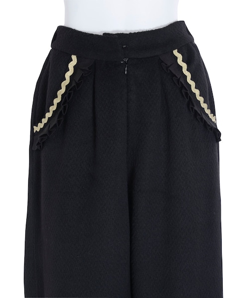 merry jenny（メリージェニー）の「フリルポケットワイドパンツ（パンツ・レディース・ブラック/グリーン・F）」の11枚目の写真