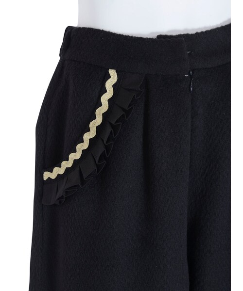 merry jenny（メリージェニー）の「フリルポケットワイドパンツ（パンツ・レディース・ブラック/グリーン・F）」の12枚目の写真