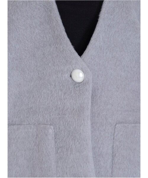 merry jenny（メリージェニー）の「ポリゴンポケットモモンガ（ジャケット/アウター・レディース・グレー/ブラック/ブラウン・F）」の12枚目の写真