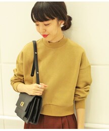 ADAM ET ROPE' | 裏起毛スウェットショートプルオーバー(トップス)