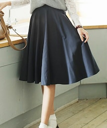 DHOLIC | Aラインフレアミディスカート(スカート)