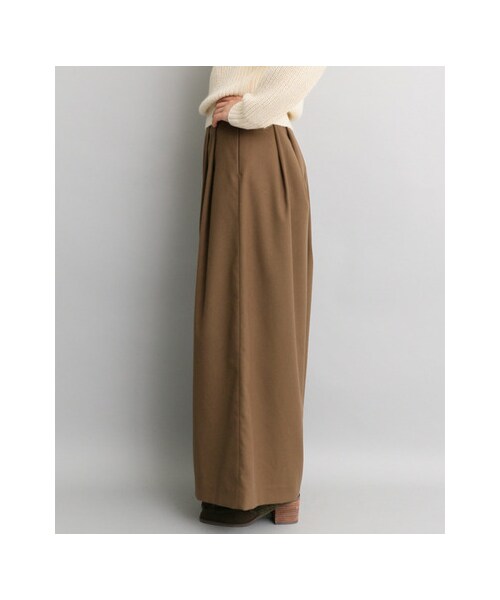 URBAN RESEARCH ROSSO WOMEN(アーバンリサーチ ロッソ)の「タックフレアワイドパンツ(パンツ・レディース・BROWN/GRAY/BLACK・36/38)」の11枚目の写真