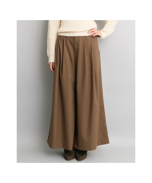 URBAN RESEARCH ROSSO WOMEN(アーバンリサーチ ロッソ)の「タックフレアワイドパンツ(パンツ・レディース・BROWN/GRAY/BLACK・36/38)」の10枚目の写真