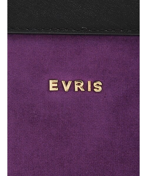 EVRIS（エヴリス）の「カラースウェードクラッチBAG（バッグ・レディース・イエロー/パープル・F）」の10枚目の写真