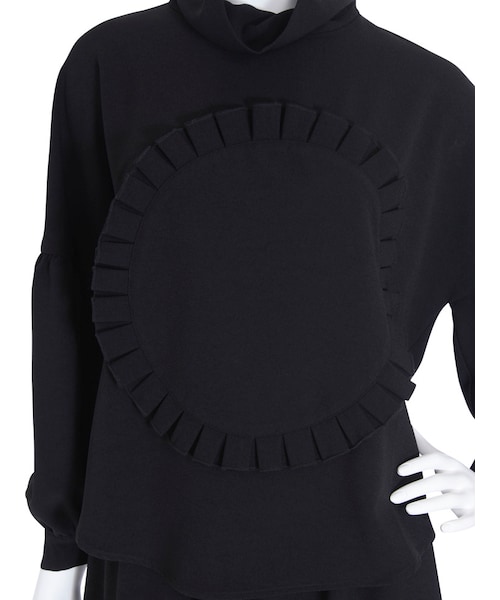 merry jenny（メリージェニー）の「ロゼットフリルブラウス（トップス・レディース・ブラック/ワイン/マスタード・F）」の13枚目の写真