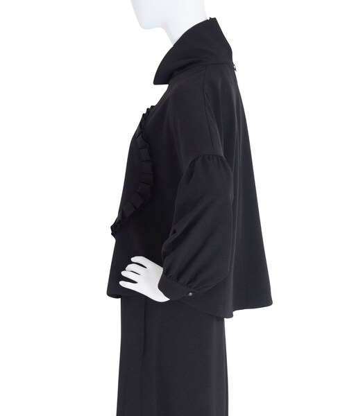 merry jenny（メリージェニー）の「ロゼットフリルブラウス（トップス・レディース・ブラック/ワイン/マスタード・F）」の9枚目の写真