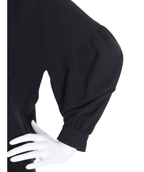 merry jenny（メリージェニー）の「ロゼットフリルブラウス（トップス・レディース・ブラック/ワイン/マスタード・F）」の14枚目の写真