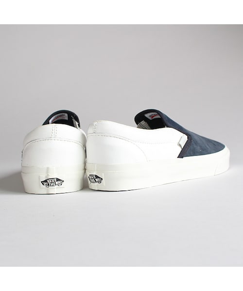 VANS（バンズ）の「Classic Slip-on CA（ファッション雑貨・Navy x White・5.5/6/9/9.5/10）」の2枚目の写真
