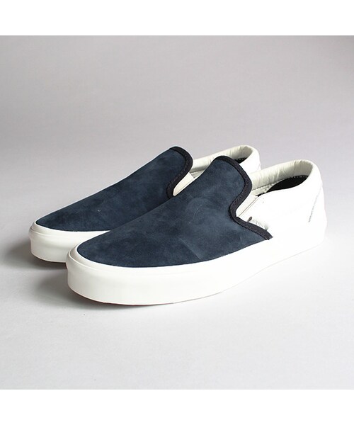 VANS（バンズ）の「Classic Slip-on CA（ファッション雑貨・Navy x White・5.5/6/9/9.5/10）」の4枚目の写真