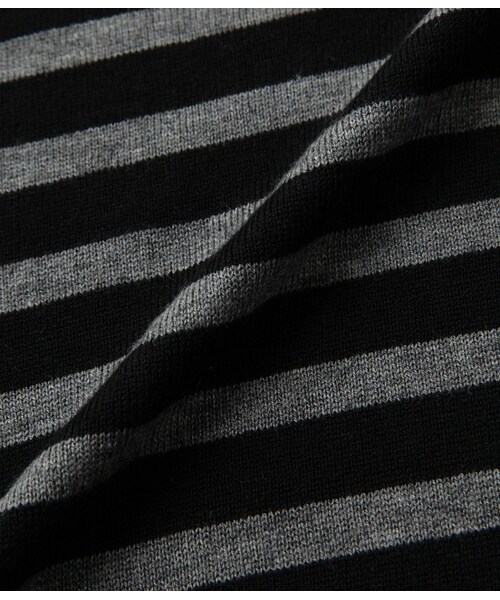 LE JUN（ルジュン）の「ミックスウールボーダープルオーバー（トップス・レディース・ブラック/ブラック系/グレー・F）」の9枚目の写真