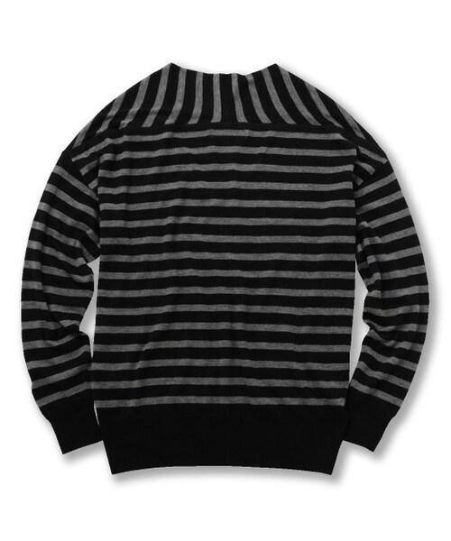 LE JUN（ルジュン）の「ミックスウールボーダープルオーバー（トップス・レディース・ブラック/ブラック系/グレー・F）」の10枚目の写真