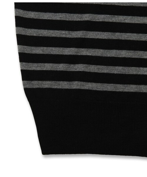 LE JUN（ルジュン）の「ミックスウールボーダープルオーバー（トップス・レディース・ブラック/ブラック系/グレー・F）」の8枚目の写真