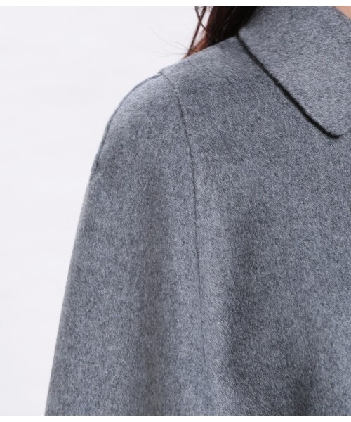 ROPE'(ロペ)の「リバーシブルウールケープ(ジャケット/アウター・レディース・チャコール/キャメル・36/38)」の7枚目の写真