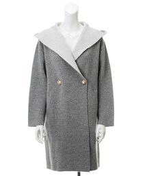 31 Sons de mode | フード付ダブルニットコート(ジャケット/アウター)