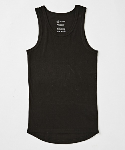 Johnbull Private labo(ジョンブルプライベートラボ)の「アンダータンクトップ(タンクトップ・メンズ・ホワイト/ブラック/グレー/チャコールグレー/マスタード/バーガンディー・MEDIUM/LARGE)」の2枚目の写真