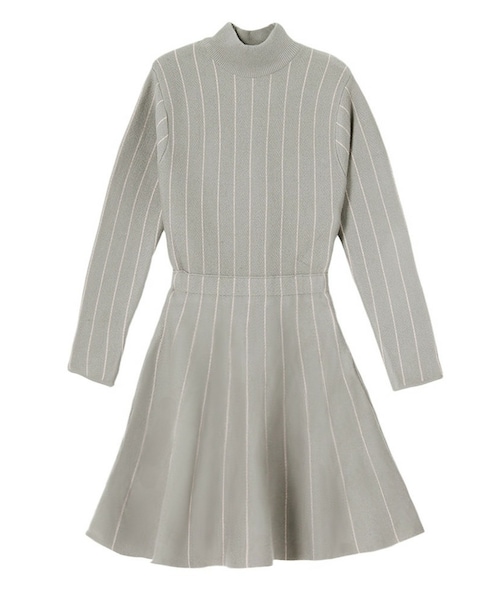 PAMEO POSE(パメオポーズ)の「SISSI KNIT DRESS(ワンピース・レディース・グレー/ブラック/ベージュ・F)」の1枚目の写真