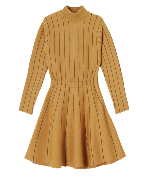 PAMEO POSE(パメオポーズ)の「SISSI KNIT DRESS(ワンピース・レディース・グレー/ブラック/ベージュ・F)」の3枚目の写真