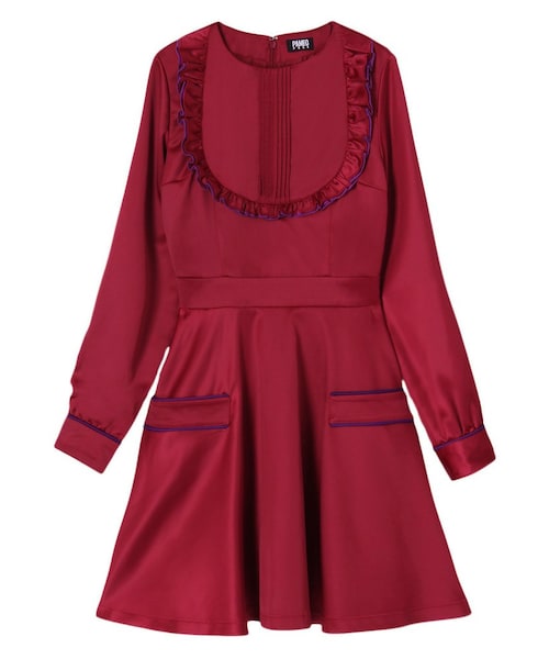 PAMEO POSE（パメオポーズ）の「ANNE DRESS（ワンピース・レディース・ブラック/レッド/ネイビー・F）」の3枚目の写真