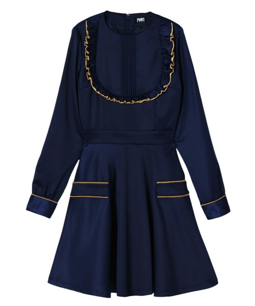 PAMEO POSE（パメオポーズ）の「ANNE DRESS（ワンピース・レディース・ブラック/レッド/ネイビー・F）」の2枚目の写真