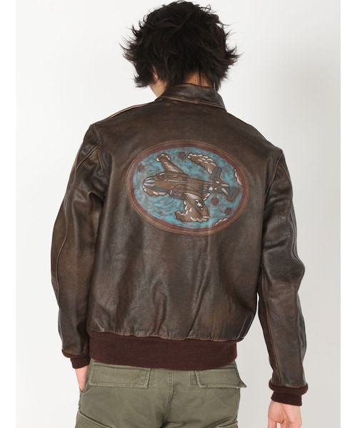 ジャケット・アウター AVIREX A-2 楽天市場】フライトジャケット レザー a－2 avirexの通販