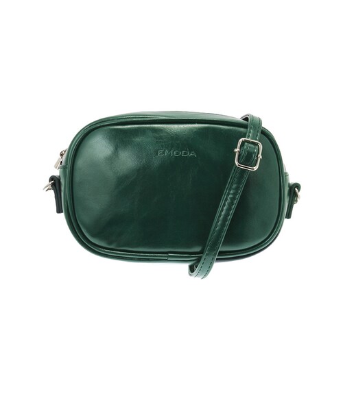EMODA(エモダ)の「Sout fake patent leatherショルダーバッグ(バッグ・レディース・ブラック/グリーン/ネイビー・F)」の2枚目の写真