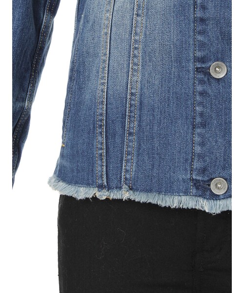 MURUA（ムルーア）の「【CACSUAL】カットオフGジャン（ジャケット/アウター・レディース・ブルー/インディゴ・1/2）」の9枚目の写真
